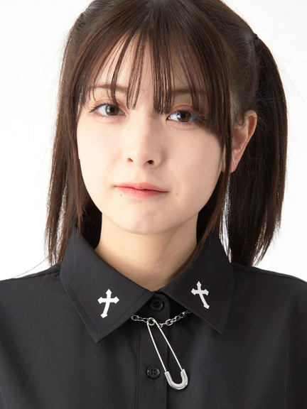 安全ピンネックレス(シルバー)
