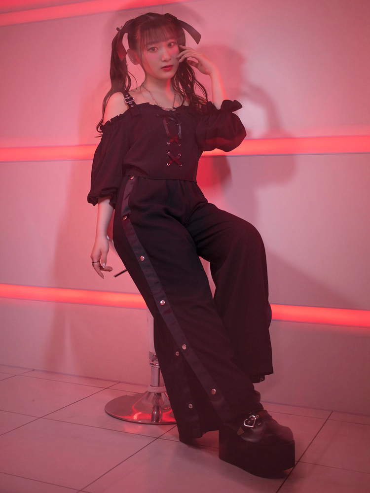 ブラック レース ワイドレッグパンツ 楽天市場】ワイドパンツ