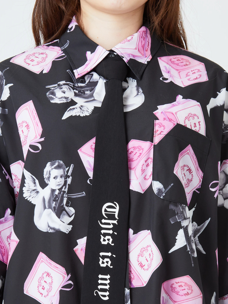 プレゼントBOXプリントBigシャツ - Jamie エーエヌケー(ジェイミーエー