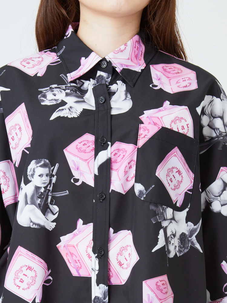 プレゼントBOXプリントBigシャツ - Jamie エーエヌケー(ジェイミーエー