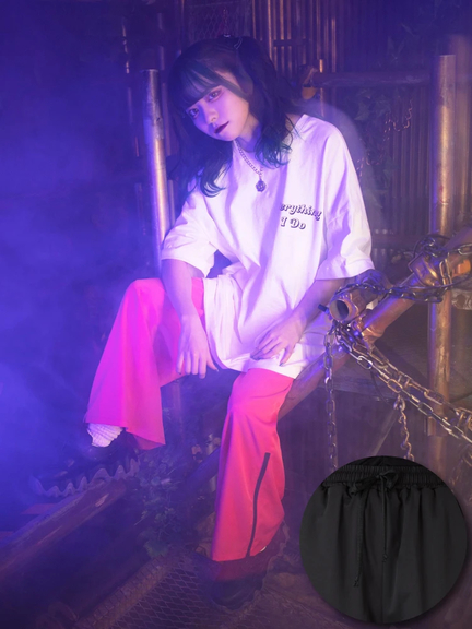 ZIPパンツ(ピンク)