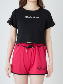 配色カットショートパンツ