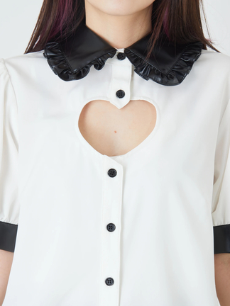 ハート開きブラウス - Jamie エーエヌケー(ジェイミーエーエヌケー)の