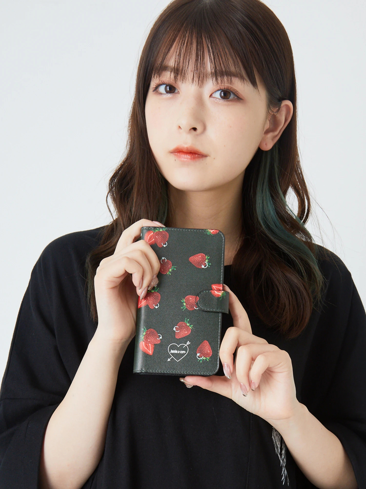 ストロベリープリントスマホケース【多機種対応】 - Jamie