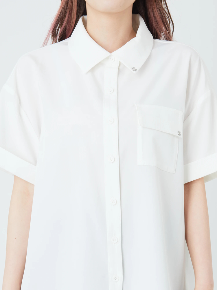 【新品】【人気商品】エーエヌケー jamie ネクタイチェーンシャツ ホワイト ネクタイチェーンシャツ - Jamie エーエヌケー(ジェイミーエーエヌケー
