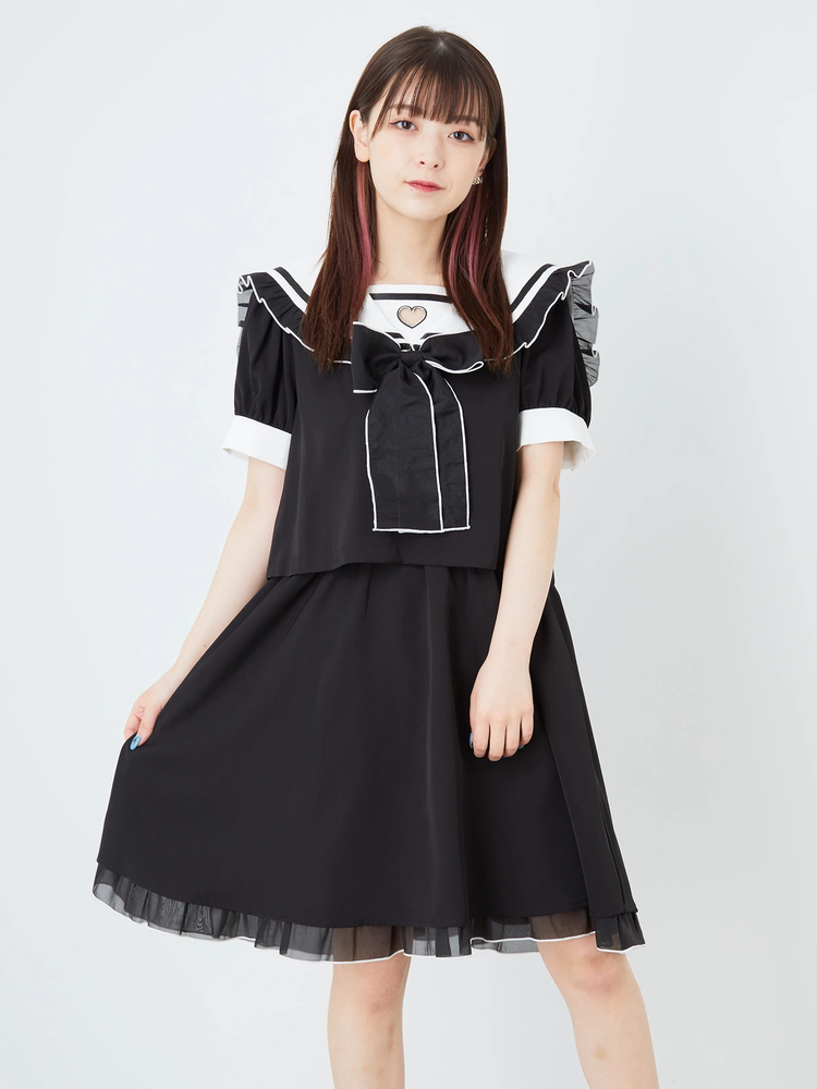 ≠ME本田珠由記コラボセーラーカラーワンピース - Jamie エーエヌケー