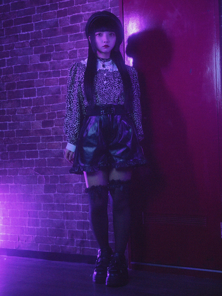 コルセットベルト付き合皮キュロット - Jamie エーエヌケー(ジェイミー