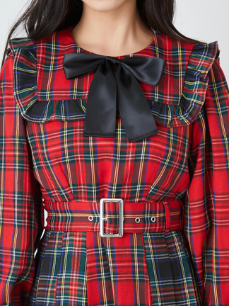 チェック×チェックワンピース - Jamie エーエヌケー(ジェイミー