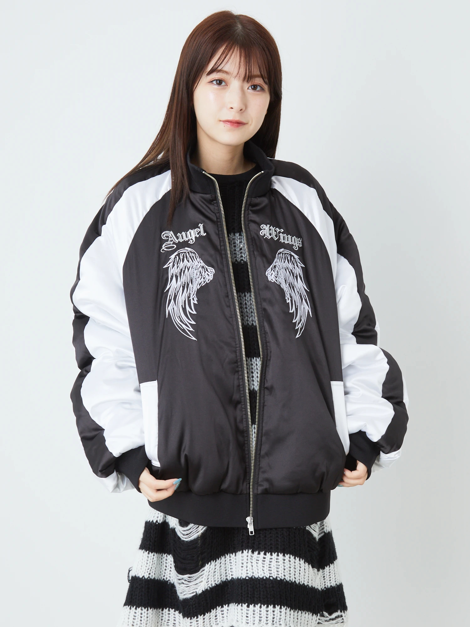 Jamieエーエヌケー　ループピアスブルゾン Jamie エーエヌケー(ジェイミーエーエヌケー) - アウター(売れ筋