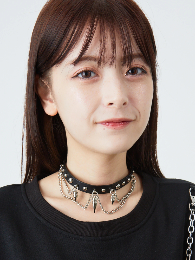 ゴシック合皮チョーカー - Jamie エーエヌケー(ジェイミーエーエヌケー