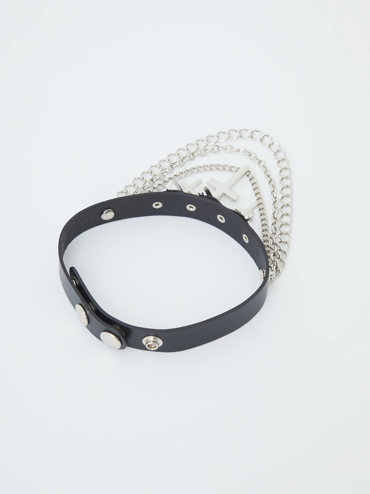 クロス合皮チョーカー - Jamie エーエヌケー(ジェイミーエーエヌケー