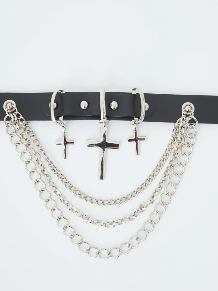 クロス合皮チョーカー - Jamie エーエヌケー(ジェイミーエーエヌケー