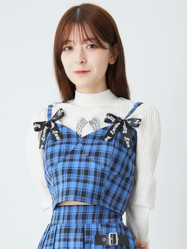 Jamie エーエヌケーフリルたっぷりビッグTシャツ未使用水色リボン