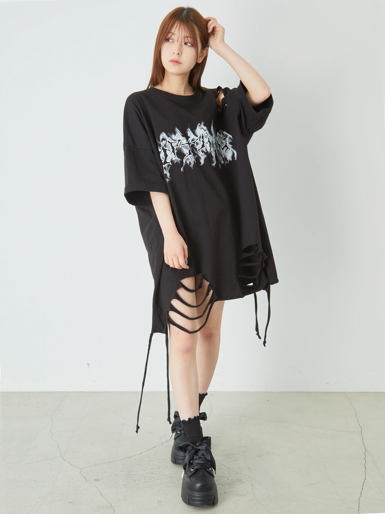 ダメージTe - Jamie エーエヌケー(ジェイミーエーエヌケー)のTシャツ