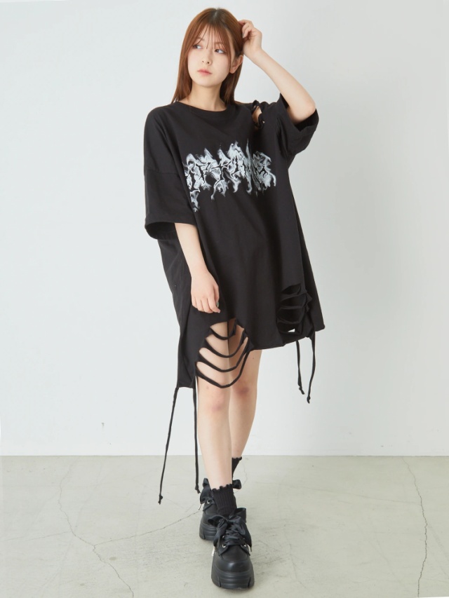 ダメージTe - Jamie エーエヌケー(ジェイミーエーエヌケー)のTシャツ 