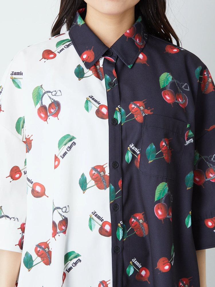 チェリープリントBigシャツ - Jamie エーエヌケー(ジェイミーエー