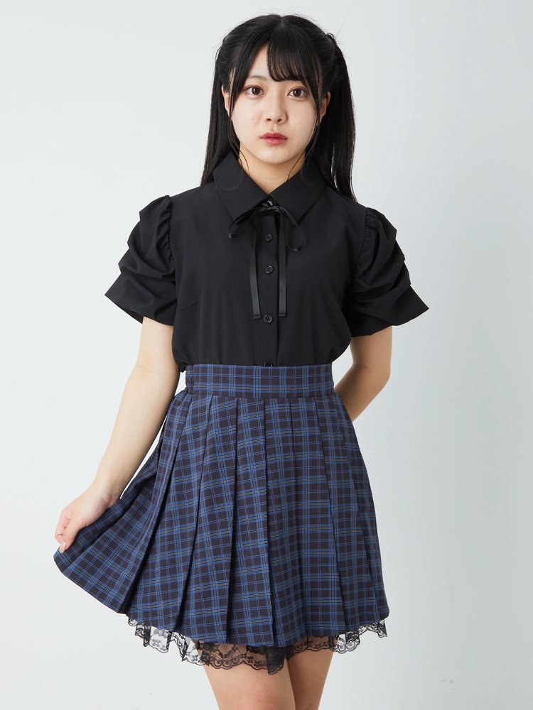 裾レースプリーツSK - Jamie エーエヌケー(ジェイミーエーエヌケー)の