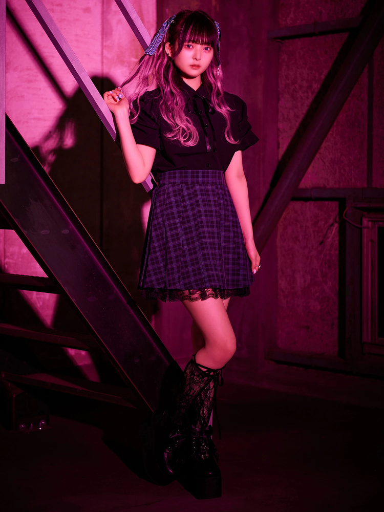 裾レースプリーツSK - Jamie エーエヌケー(ジェイミーエーエヌケー)の