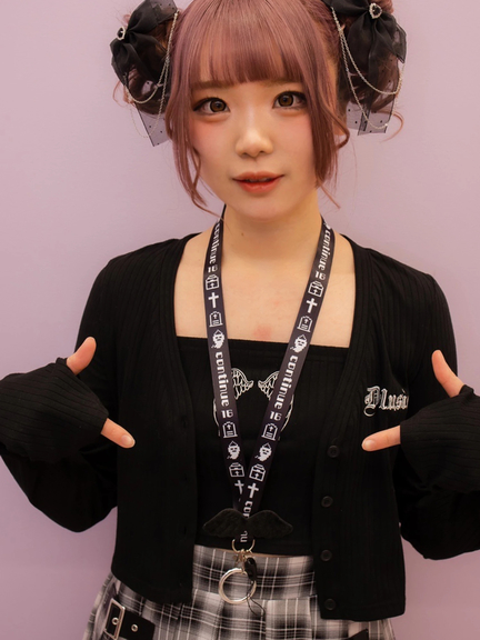 アイドルのいる生活もかちゃんコラボネックストラップ(ブラック)