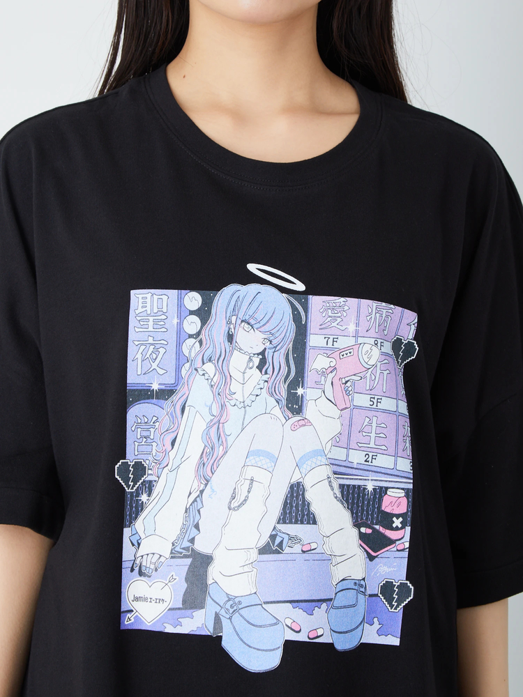プリントビッグTシャツ Kawasaki Ninja ZX-10R プリントTシャツ ブラック Lサイズ | Ulti