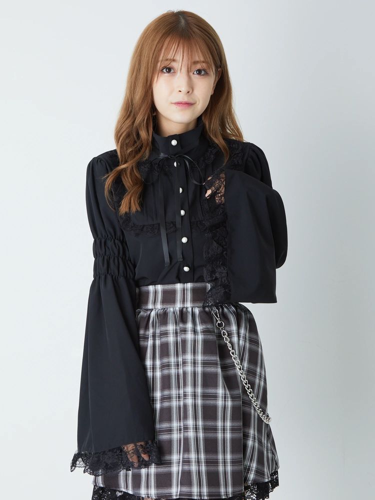 フレア袖フリルブラウス - Jamie エーエヌケー(ジェイミーエーエヌケー