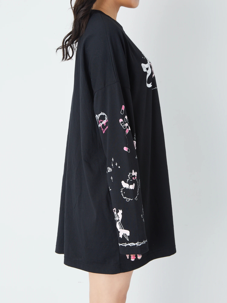 希少　美品　90s ALINE エーライン 湘南ベルマーレ　ビックシルエットユニ Re♥︎Twinkle プリントロンTe - Jamie エーエヌケー(ジェイミーエー