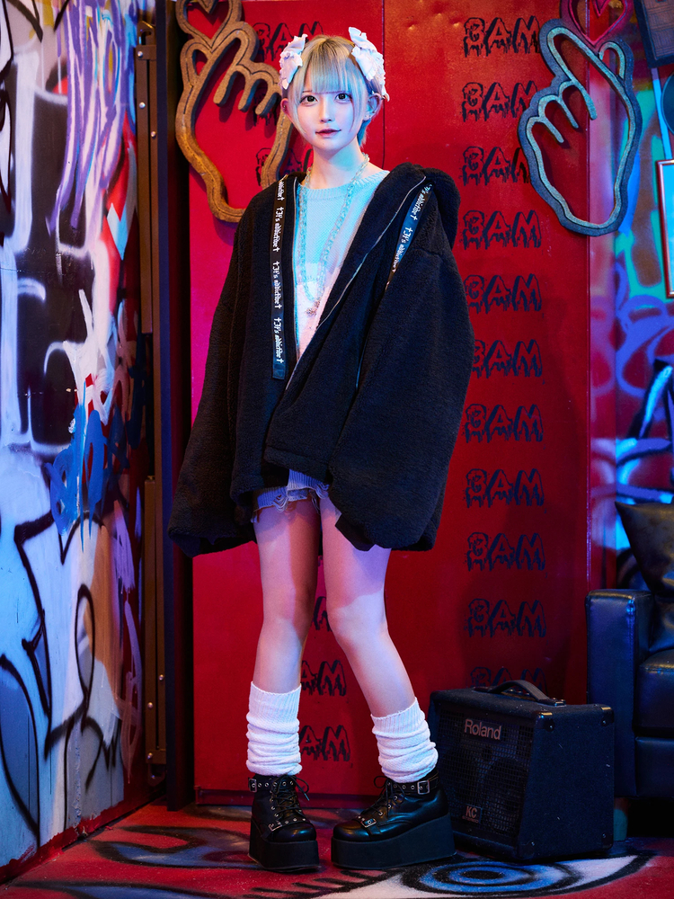 うさちゃんボアアウター - Jamie エーエヌケー(ジェイミーエーエヌケー