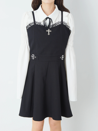 クロスモチーフキャミOP - Jamie エーエヌケー(ジェイミーエーエヌケー