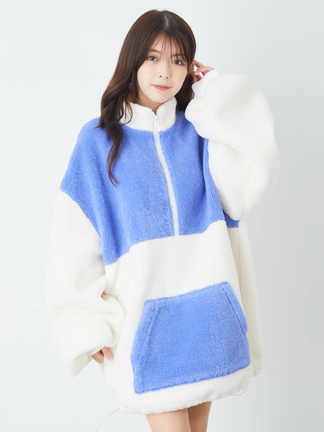 配色ボアフーディー - Jamie エーエヌケー(ジェイミーエーエヌケー)の