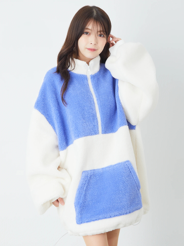 配色ボアフーディー - Jamie エーエヌケー(ジェイミーエーエヌケー)の