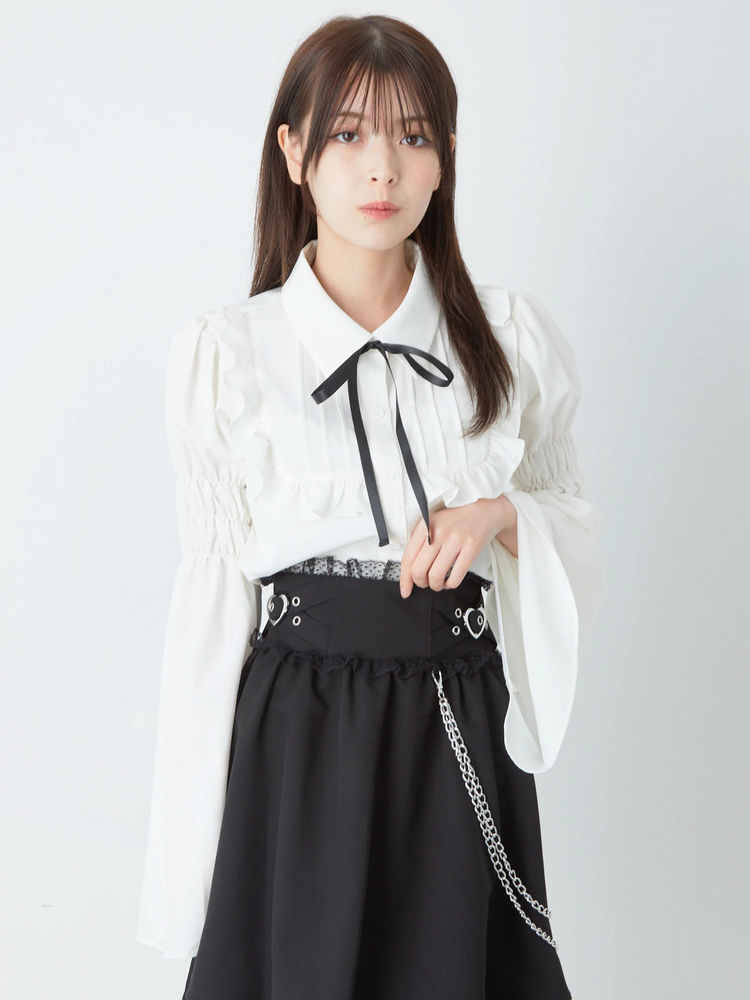 フレア袖タックブラウス - Jamie エーエヌケー(ジェイミーエーエヌケー