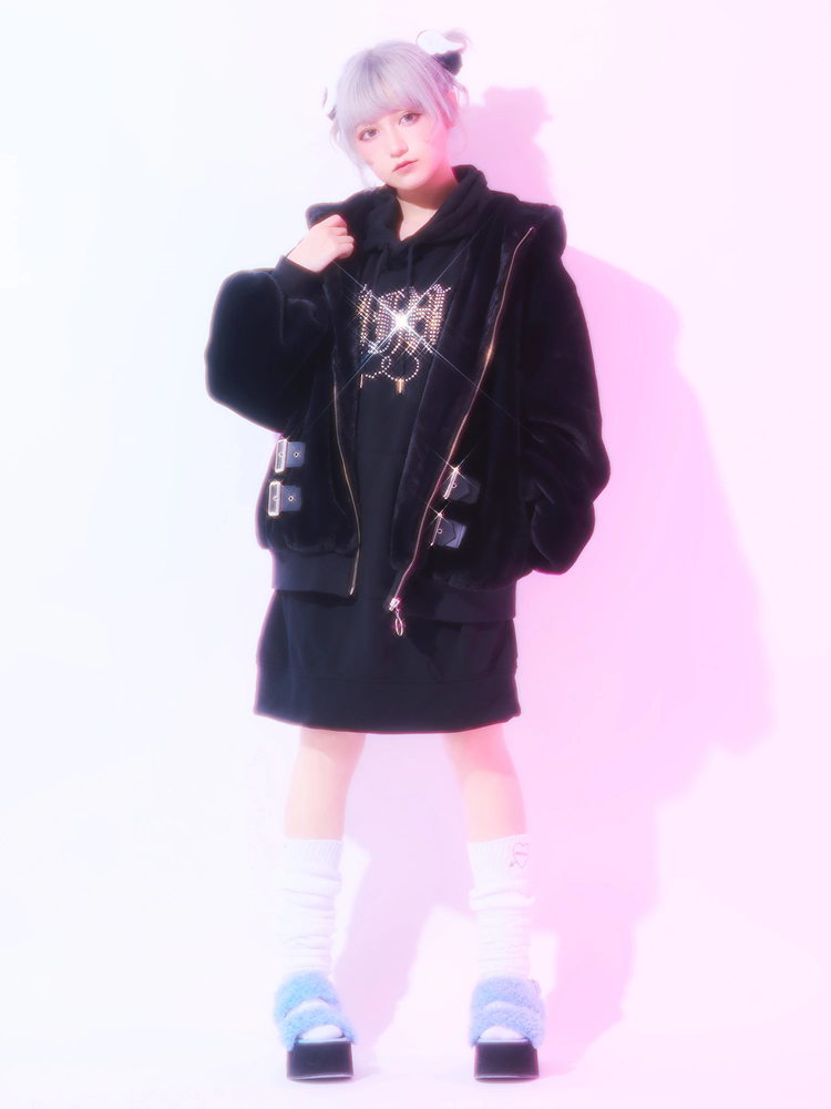 合皮ベルトファーコート - Jamie エーエヌケー(ジェイミーエーエヌケー