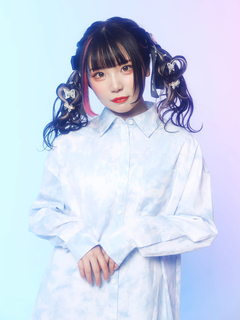 タイダイドロップショルダーシャツ