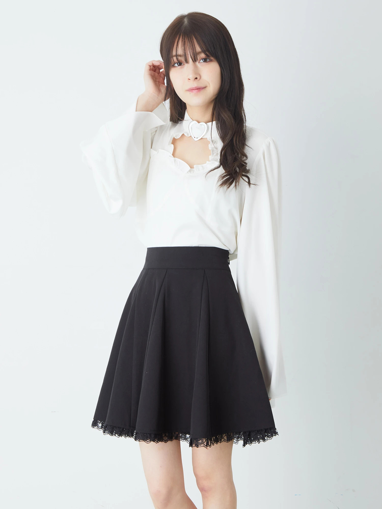 裾レースフレアSK - Jamie エーエヌケー(ジェイミーエーエヌケー)の