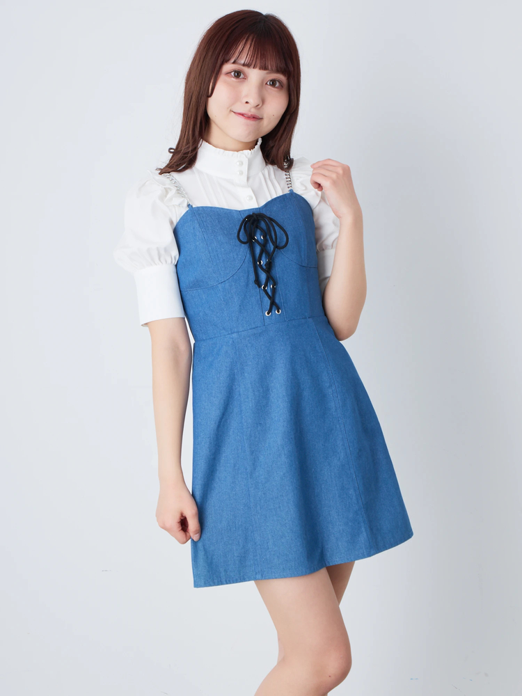 ブルースピンドルキャミOP - Jamie エーエヌケー(ジェイミーエー