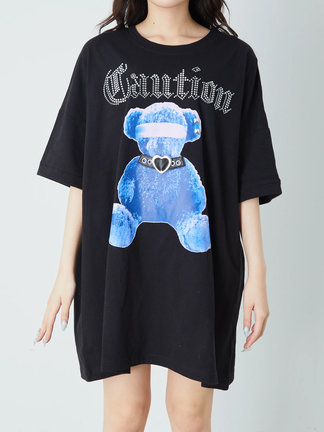 くまちゃんプリントBig Te - Jamie エーエヌケー(ジェイミーエー