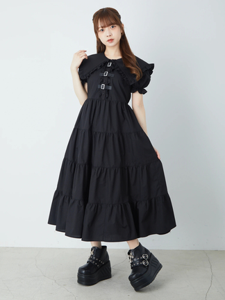 セーラーカラーティアードロングOP - Jamie エーエヌケー(ジェイミー