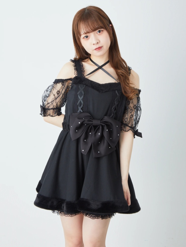 Bigリボンオフショルセットアップ - Jamie エーエヌケー(ジェイミー  