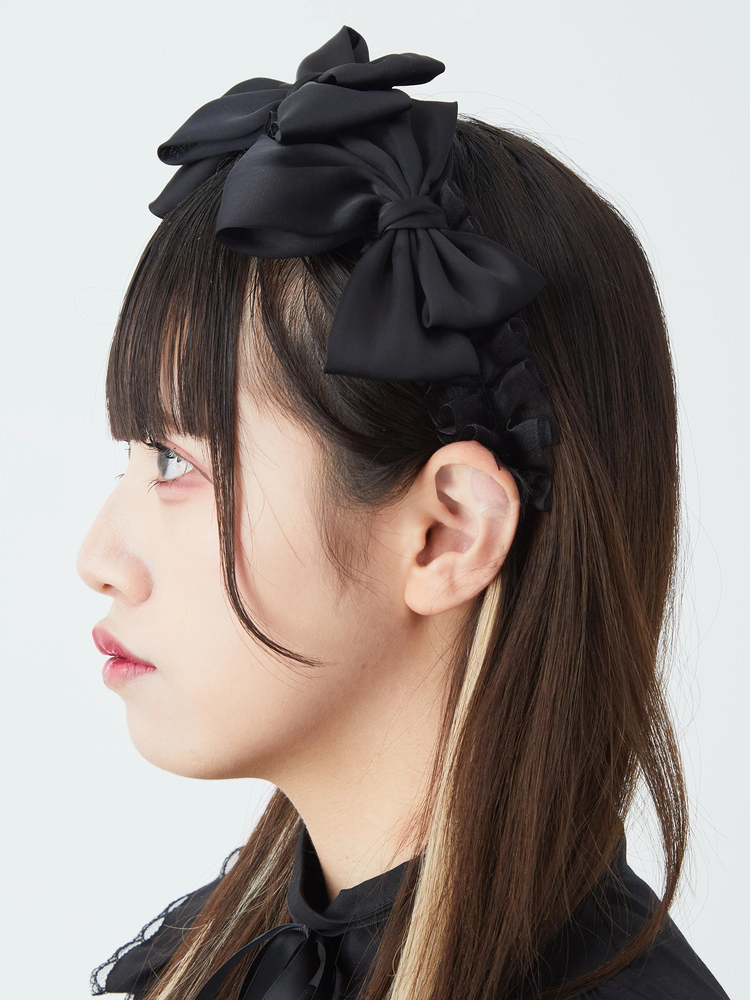 ブラックリボンカチューシャ - Jamie エーエヌケー(ジェイミーエー