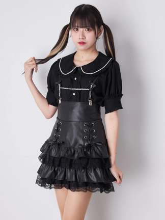 ★あちゃちゅむ★ナタリーレテコラボ赤ずきん　キャミスカート2ウェイ ヂェン先生の日常着｜厚地ロングスカート レッド - ファッション