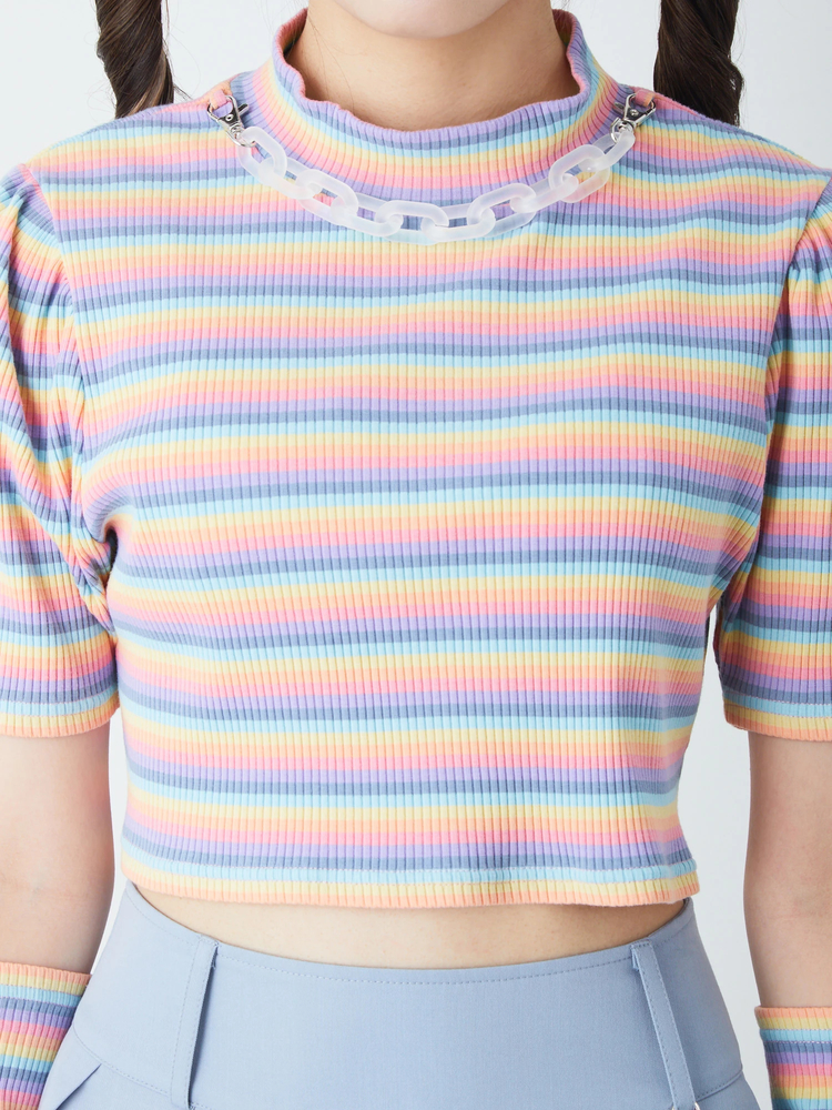 レインボーショートTOPS - Jamie エーエヌケー(ジェイミーエーエヌケー