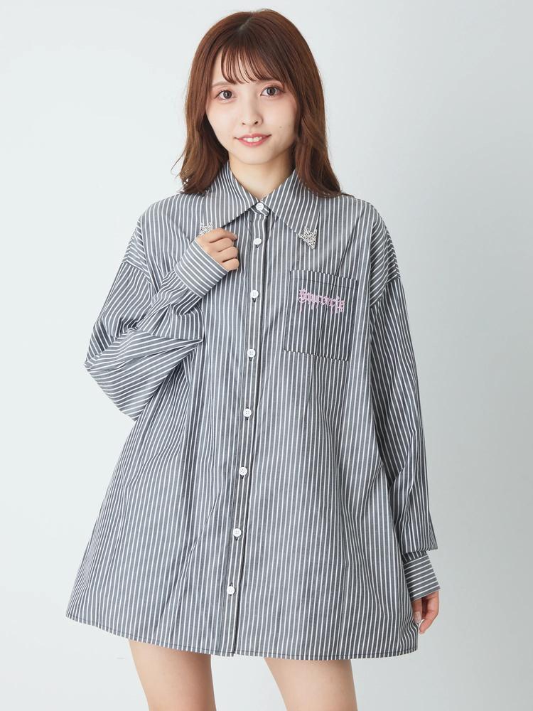 ストライプBigシャツ - Jamie エーエヌケー(ジェイミーエーエヌケー)の