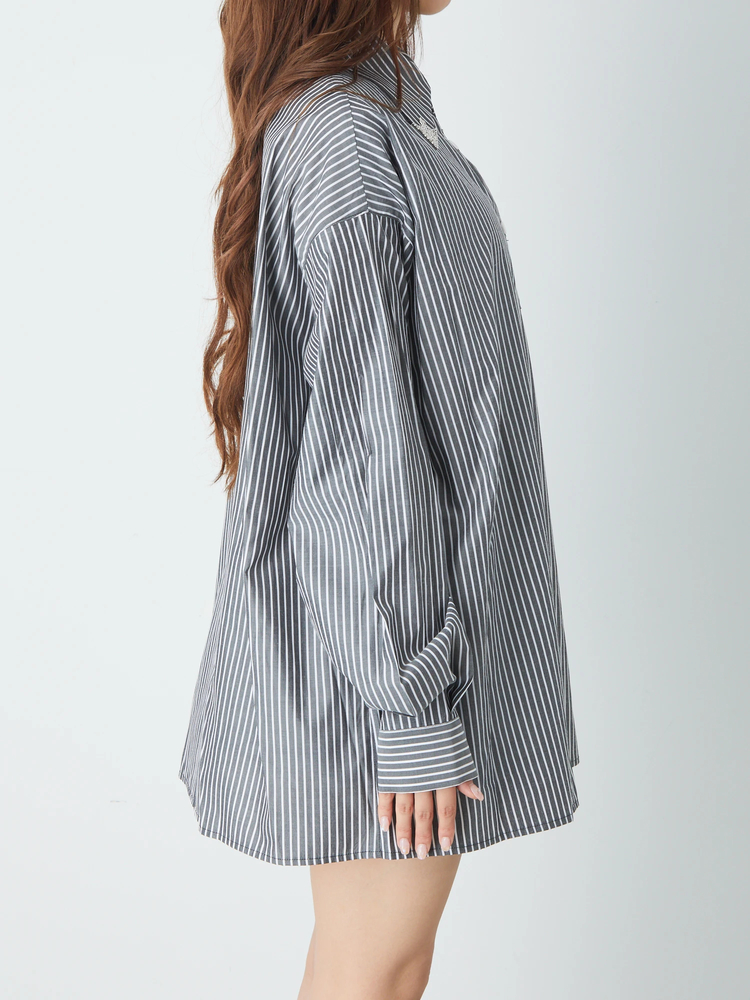 ストライプBigシャツ - Jamie エーエヌケー(ジェイミーエーエヌケー)の