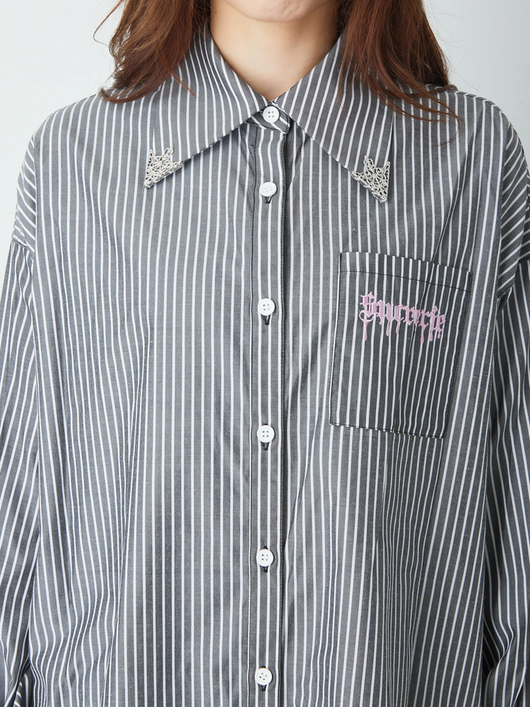 ストライプBigシャツ - Jamie エーエヌケー(ジェイミーエーエヌケー)の