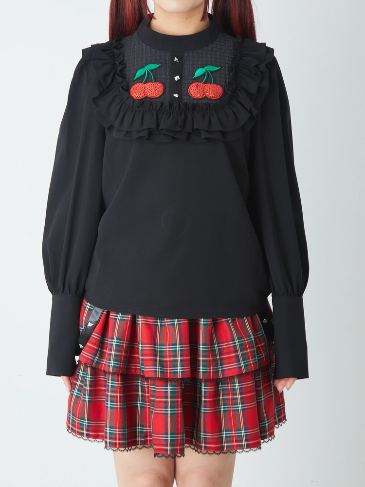 さくらんぼフリルブラウス - Jamie エーエヌケー(ジェイミーエー