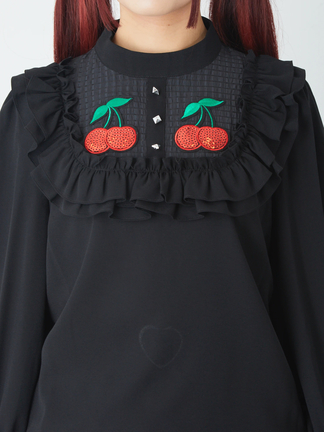 さくらんぼフリルブラウス - Jamie エーエヌケー(ジェイミーエー