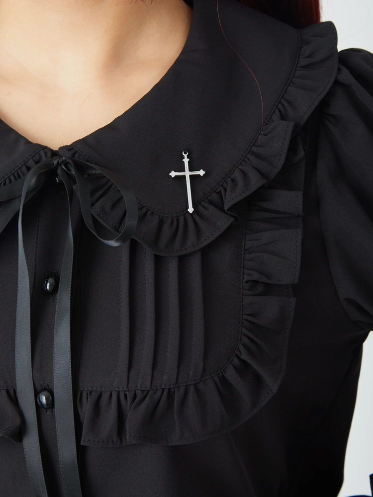 3段袖フリルブラウス - Jamie エーエヌケー(ジェイミーエーエヌケー)の