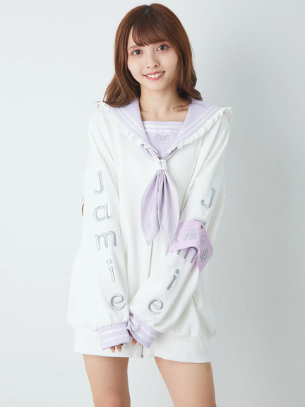 特攻服Jamieセーラーパーカー(ホワイト)