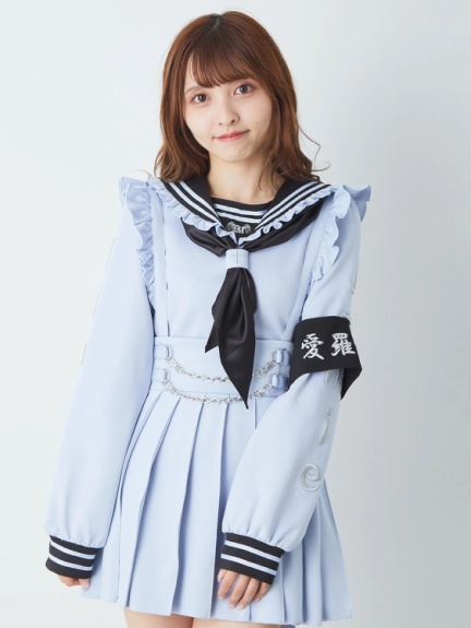 特攻服Jamieセーラートップス(ホワイト)