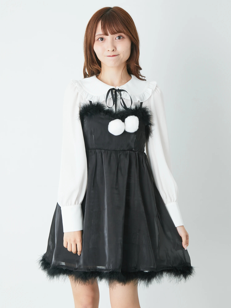 クロスチェーンフェザートリムソフトオーガンジーキャミOP - Jamie クロスチェーンフェザートリムソフトオーガンジーキャミOP - Jamie